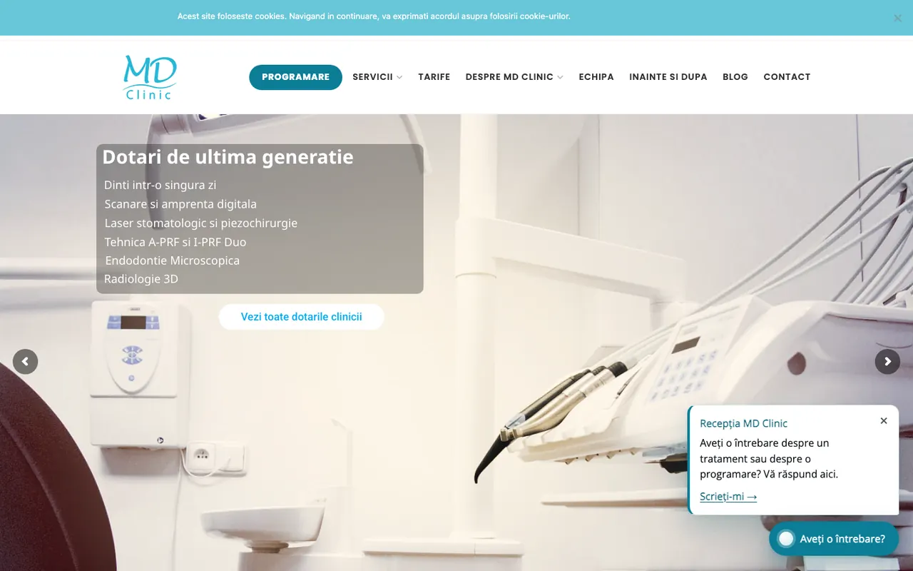 mdclinic.ro pe desktop